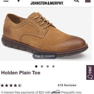 Johnston and Murphy Holden Plain Toe